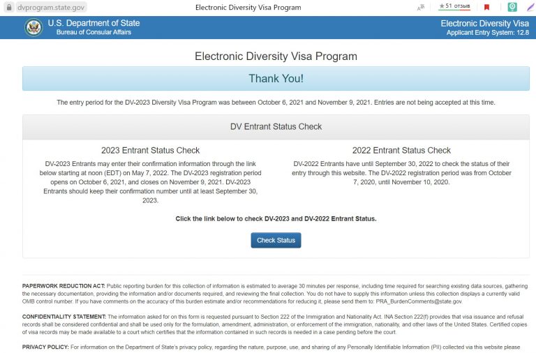 Результаты Лотереи Грин Кард DV2024 ⋆ Виза США в 2023